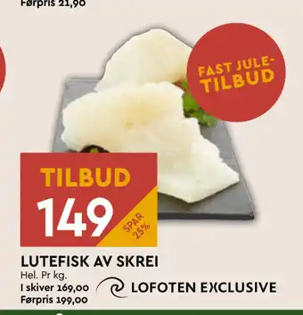 Coop Mega Lutefisk av skrei tilbud