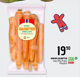 Coop Prix Norske gulrøtter tilbud