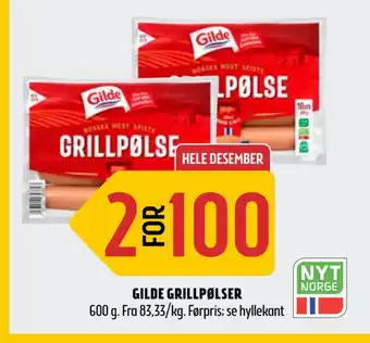 Coop Prix Gilde grillpølser tilbud