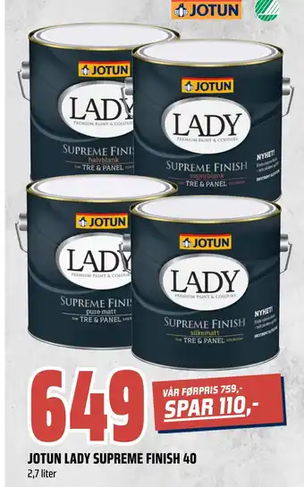 Coop Obs Jotun lady supreme finish 40 tilbud