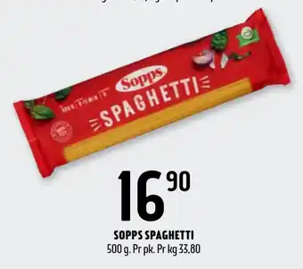 Coop Prix Sopps spaghetti tilbud