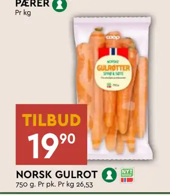 Coop Mega Norsk gulrot tilbud
