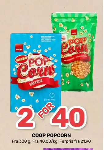 Coop Marked Coop popcorn tilbud