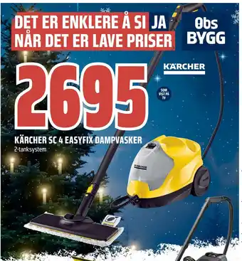 Coop Obs Kärcher sc 4 easyfix dampvasker tilbud