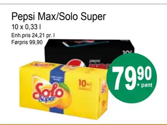 Joker Pepsi max/solo super tilbud