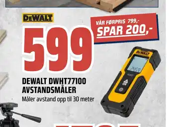 Obs Bygg Dewalt dwht77100 avstandsmåler tilbud