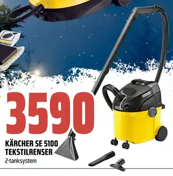 Obs Bygg Kärcher se 5100 tekstilrenser tilbud