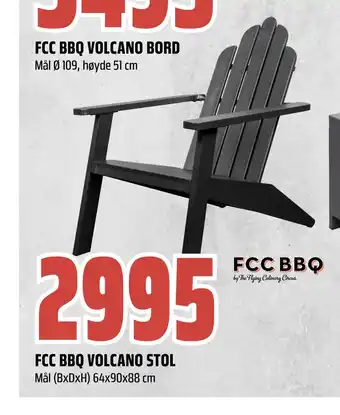 Obs Bygg Fcc bbq volcano stol tilbud