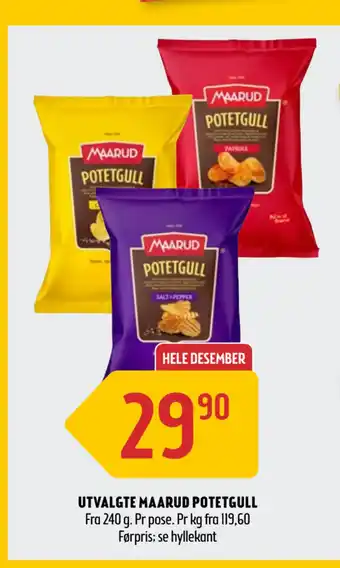 Coop Prix Utvalgte maarud potetgull tilbud