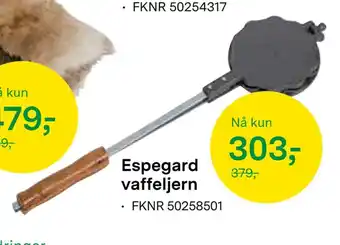 Felleskjøpet Espegard vaffeljern tilbud