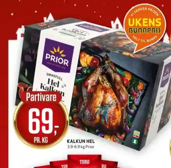 Bunnpris Prior kalkun tilbud