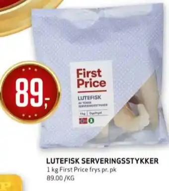 Bunnpris First price lutefisk tilbud
