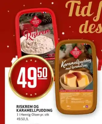 Bunnpris Hennig-olsen riskrem tilbud