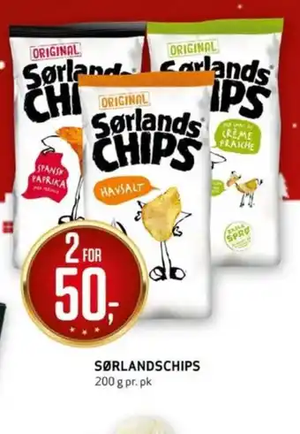 Bunnpris Sørlandschips chips tilbud