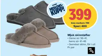 Coop Extra Mjuk tøfler tilbud