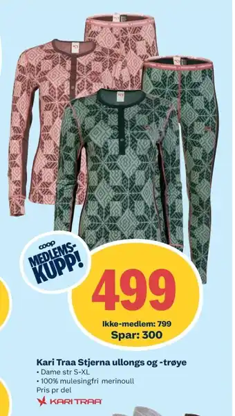 Coop Extra Kari traa skiundertøy tilbud