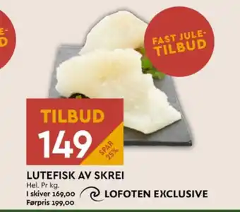 Coop Mega Ukjent lutefisk tilbud