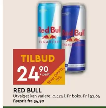 Coop Mega Red bull energidrikk tilbud