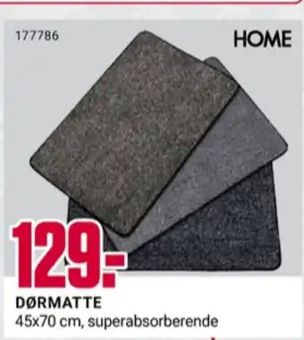 Europris Home dørmatte tilbud