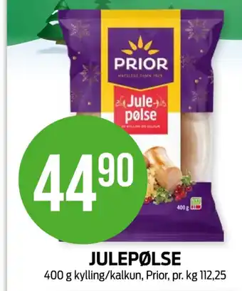 Kiwi Prior julepølse tilbud