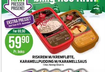 Kiwi Hennig-olsen riskrem tilbud