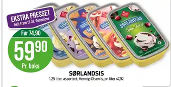 Kiwi Sørlandsis is tilbud
