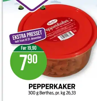 Kiwi Berthas pepperkaker tilbud