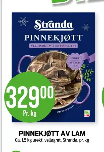 Kiwi Stranda pinnekjøtt tilbud