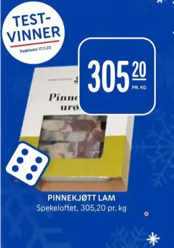 Rema 1000 Spekeloftet pinnekjøtt tilbud