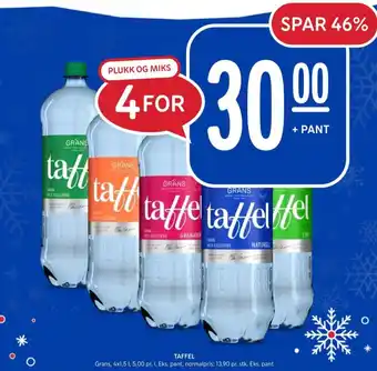 Rema 1000 Taffel mineralvann tilbud