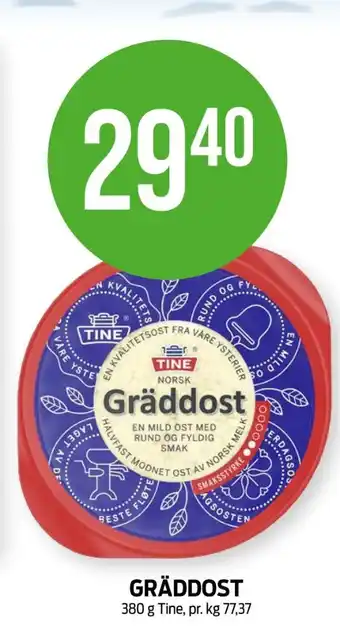 Kiwi Tine gräddost tilbud