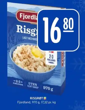 Rema 1000 Fjordland risengrøt tilbud