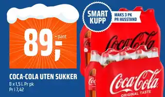 Coop Obs Coca-cola uten sukker tilbud