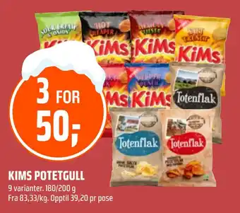 Coop Obs Kims potetgull tilbud
