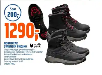 Coop Obs Northpeak svartisen piggsko tilbud