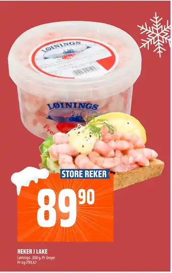 Coop Obs Reker i lake tilbud
