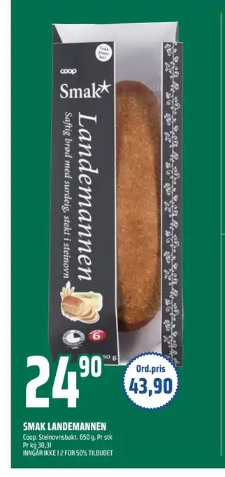 Coop Obs Smak landemannen tilbud