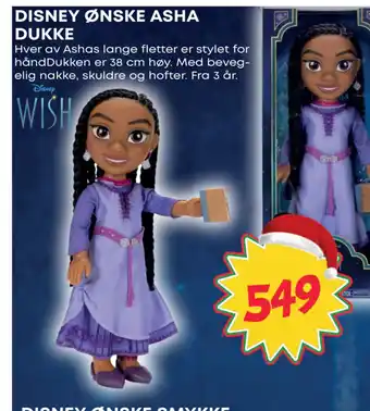 Extra Leker Disney ønske asha dukke tilbud