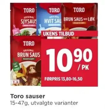 Meny Toro sauser tilbud