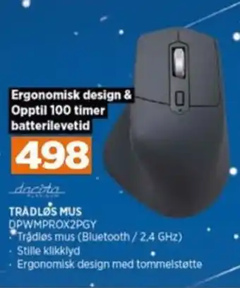 POWER TRÅDLØS MUS DPWMPROX2PGY tilbud