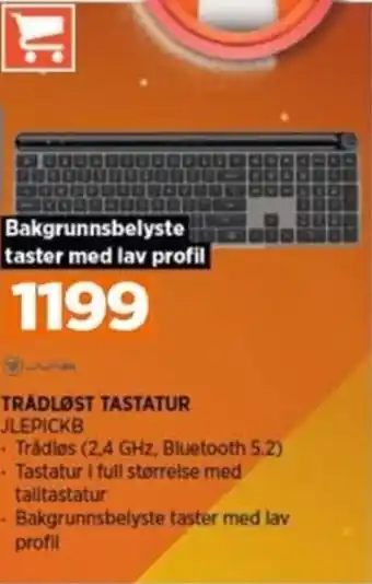 POWER TRÅDLØST TASTATUR JLEPICKB tilbud