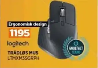 POWER TRÅDLØS MUS LTMXM3SGRPH tilbud