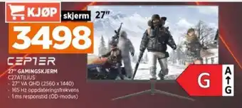 POWER 27" GAMINGSKJERM tilbud