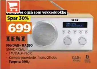 POWER FM/DAB+ RADIO tilbud