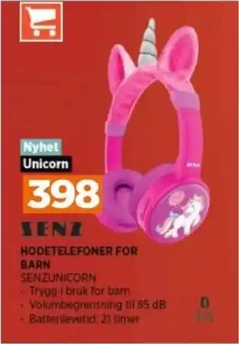 POWER HODETELEFONER FOR BARN tilbud