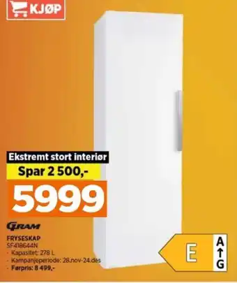 POWER FRYSESKAP SF418644N tilbud