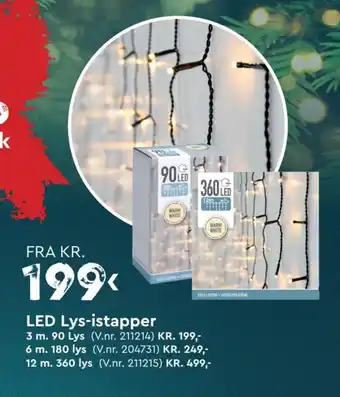 Mekk LED Lys-istapper tilbud