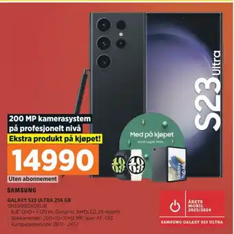 POWER GALAXY S23 ULTRA 256 GB SMS918BZKDEUB tilbud