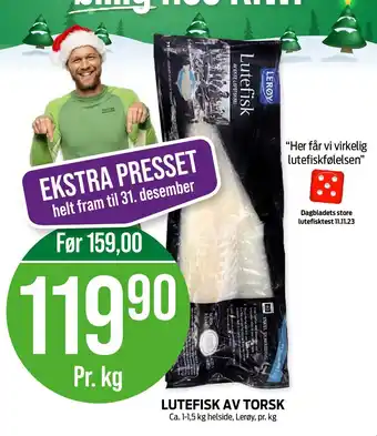 Kiwi Lutefisk av torsk tilbud
