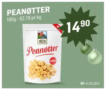 Holdbart Peanøtter tilbud